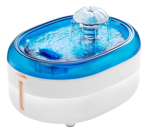 Wopet bebedero automatico para perros y gatos W300 de 2l azul, Transparent Tanque, Healthy Filtración, Bomba Silenciosa, Material Seguro, Atrae A Gatos A Beber - $ 296.39