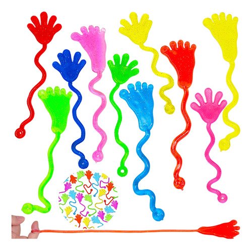 100 Manitas Pegajosas Económicas Mano Pegajosa Juguete Niños - $ 115.73