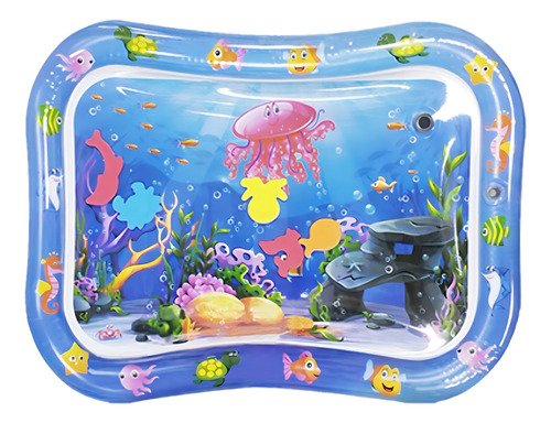 Cojín Tapete Agua Inflable Inteligencia Hogar 66x50cm Estimulación Bebé - $ 58