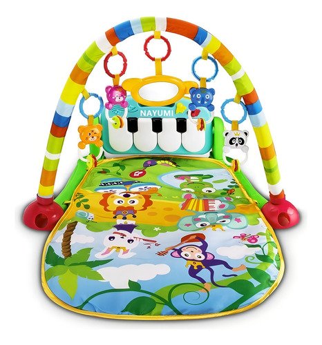 Gimnasio Acolchado Nayumi Tapete Bebe Alfombra Infantil Con Piano - $ 385.77