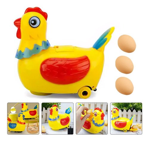 Juguete De Gallina Que Pone Huevos Y Canta Para Niños Y Bebé - $ 128.14