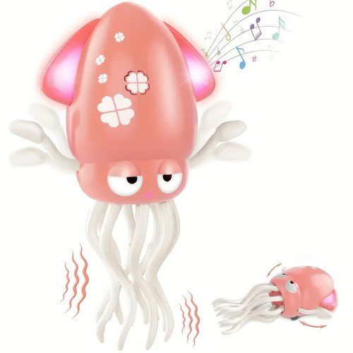 Juguete De Pulpo Para Bebé Con Sensor Con Música Y Luz Led - $ 184