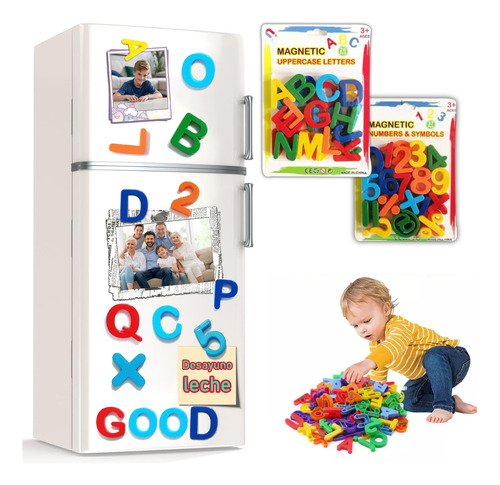 Juguete Didáctico Abecedario Alfabeto Letra Imán Números - $ 90.56