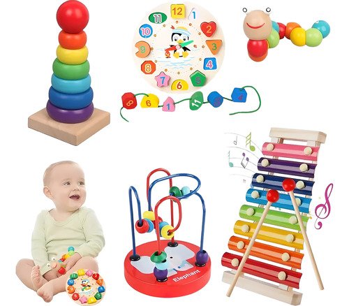 Juguetes Didáctico Infantil Estimulación Temprana 5pcs Niños - $ 148.99