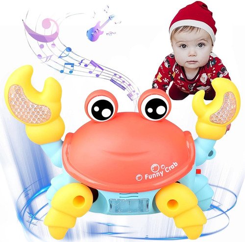 Juguetes Para Bebé De Cangrejo Con Música Función De Sensor - $ 145.27