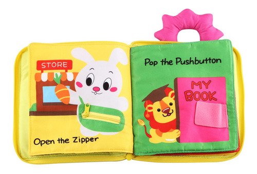 Libro De Tela Didáctico Montessori Suave Juguete Para Niños - $ 181.86