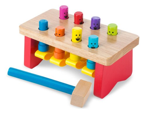 Melissa & Doug Banco de Golpes Deluxe de Madera con Martillo - Juguete para Niños - $ 389.86