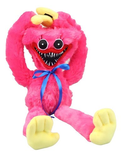 Muñeca De Peluche Poppy Playtime Huggy Wuggy Monstruo 40cm, Algodón PP suave, tejido de alta calidad, apto para juguetes coleccionables de todas las edades, color fucsia - $ 46.58