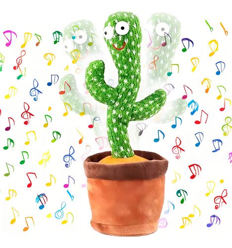 Peluche Cactus Juegos y Juguetes Color Verde 120 Canciones - $ 71