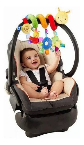 Peluche Sonaja Juguete Espiral Para Bebe Carriola, Cuna - $ 113.99