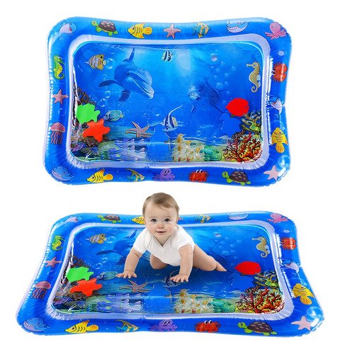 Tapete De Agua Bebé - Cojín Inflable Sensorial Pvc - $ 82.66