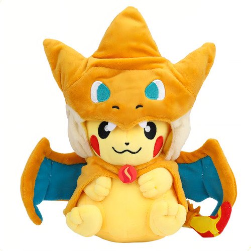 Vakrny Pelúcia Pokémon Pikachu Cosplay Mega Charizard Y 23cm Juguetes De Peluche - $ 181.35